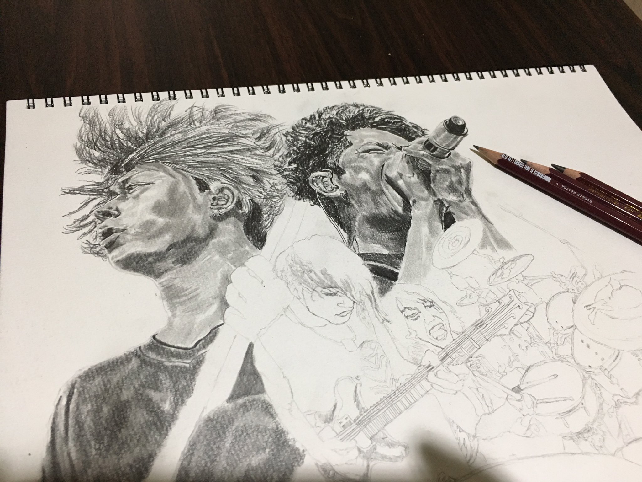 Yudai One Ok Rock イラスト依頼品 進捗状況 Oneokrock ワンオク ワンオクロック ワンオク イラスト Taka Toru Oor Oorerさんrt Oor Oorer Oorerrt Ambitions Ambitions Rt T Co Udumcxtpb2 Twitter