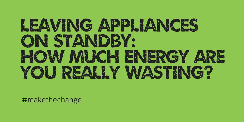 NEW BLOG POST - Leaving appliances on standby... How much energy are you really wasting? brighterworldenergy.com/leaving-applia… #makethechange