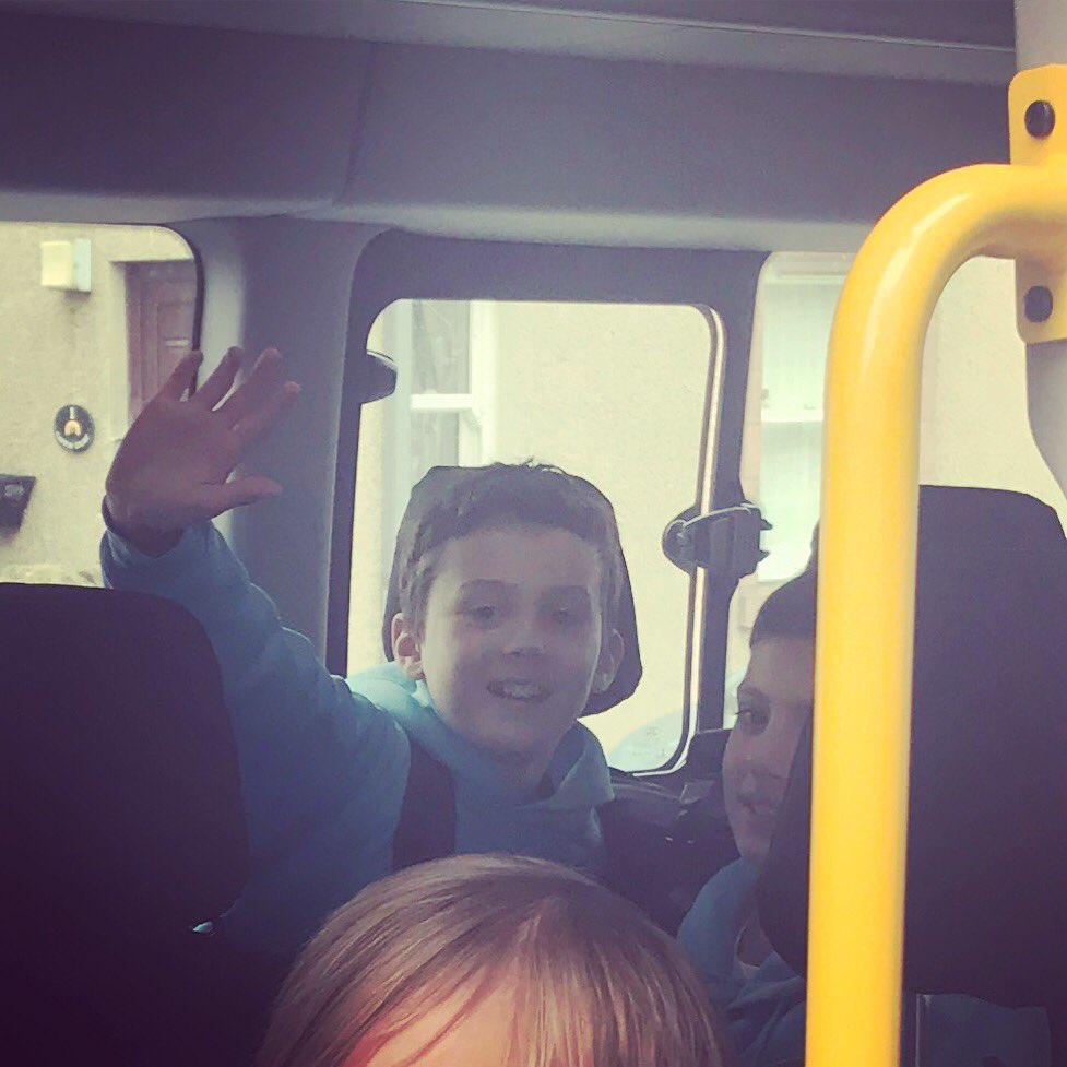 Dunnottar P7's off to Cromdale! Hope you all have an amazing time. Will miss you Ben.👍.    #DunnottarSchool
