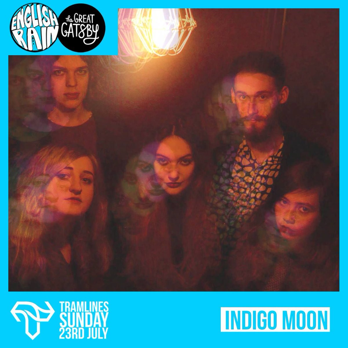 ENGLISH RAIN STAGE - TRAMLINES. Excited to announce our first act for <a href="/tramlines/">Tramlines Festival</a>. Catch the great <a href="/indigomoonmusic/">INDIGO MOON</a> buff.ly/2r4Ob0f