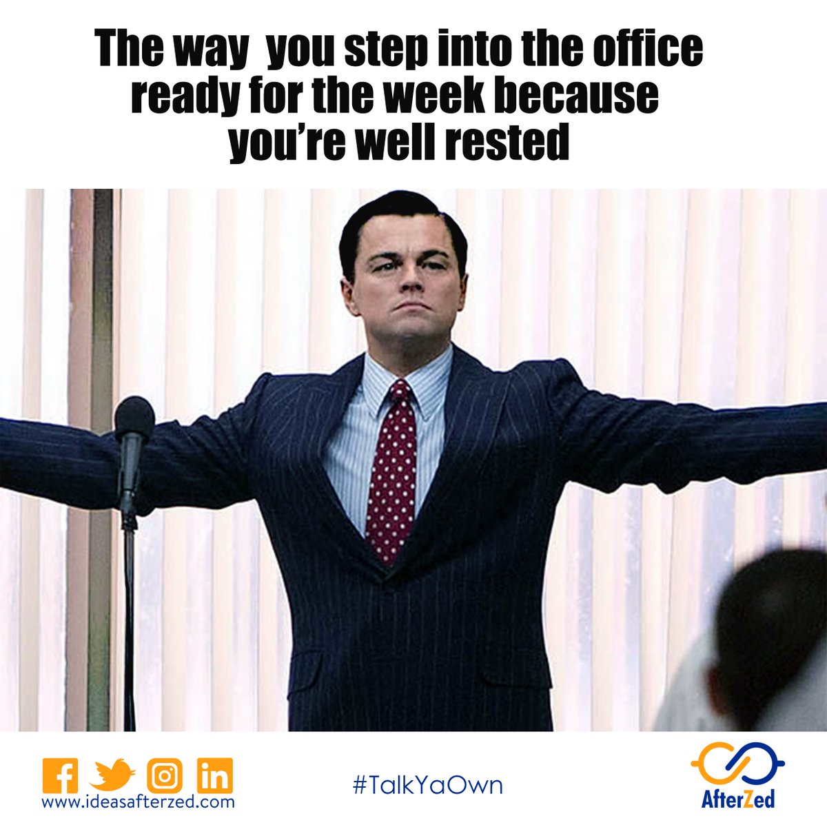 IdeasAfterzed's tweet photo. That's right! Rested, because your hustle has been tested! Move on, a lot has been invested! #AfterZed #TalkYAOwn #GoodMorningNIgeriaShow https://t.co/dKGl39zzzu