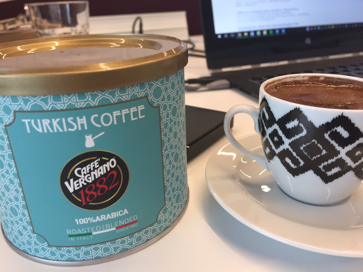 "Read the label" yes it's true! #turkishcoffee #caffevergnano1882 #istanbulcoffeefestival #miragida #turkkahvesi