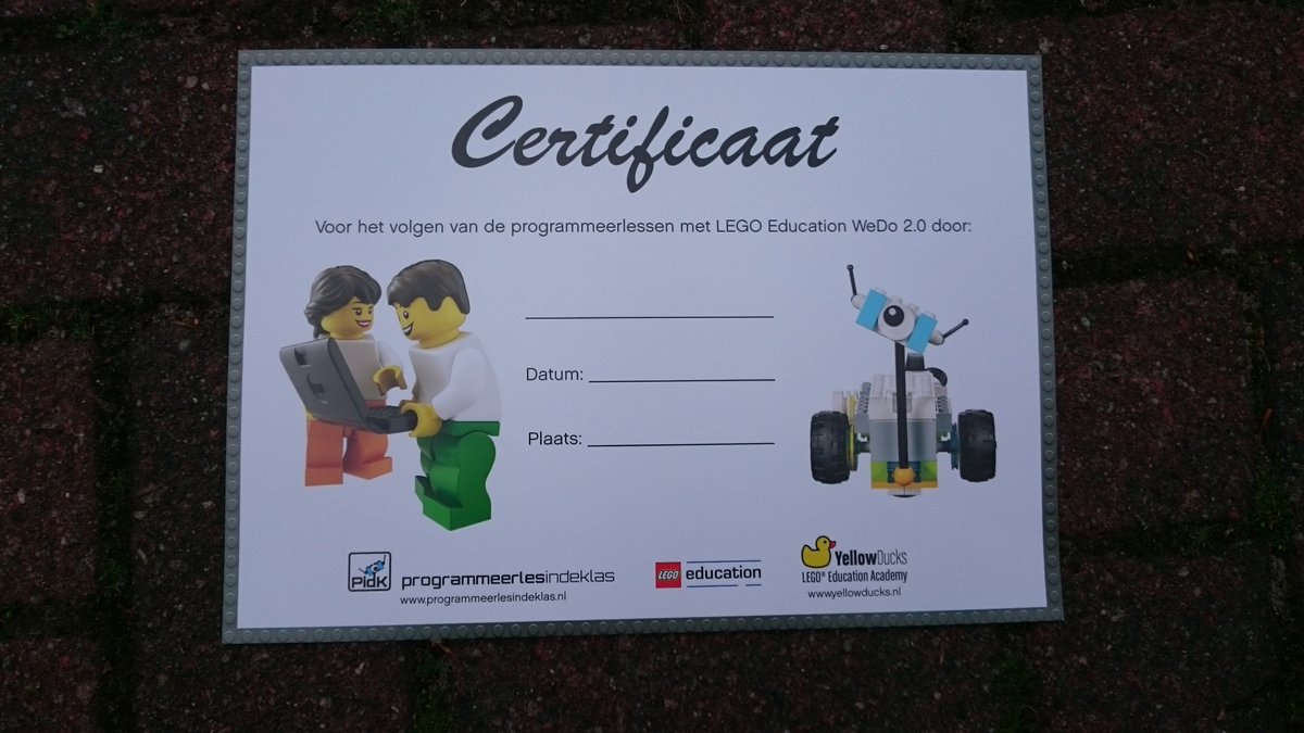 Wil jij ook het #Milo #WeDo #LEGO certificaat verdienen? Meld je klas dan aan voor Programmeren in de Klas via legoschool.nl