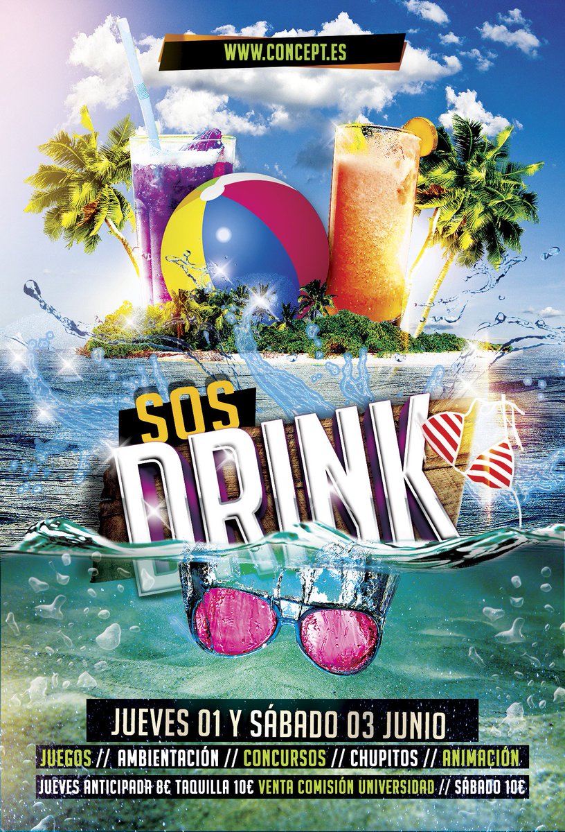 Este fin de semana SOS Drink... Damos la bienvenida al verano con fiestón. Ven a conocer a nuestros Vigilantes de la.... Copa 😉 - concept.es