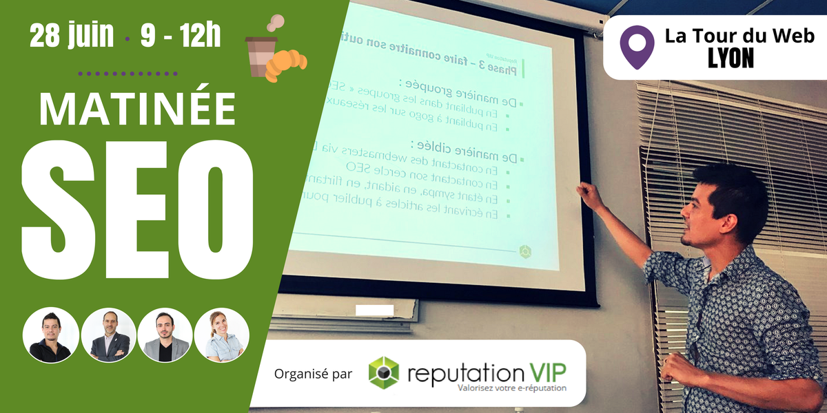 Semji_fr's tweet photo. [#SEO] 🔍Conférences &amp; petit déjeuner SEO (places limitées) à notre #MatinéeSEO le 28 juin à #Lyon ▶ https://t.co/g7OZnk3JJU ! #WebMarketing https://t.co/mpkICGPTvS