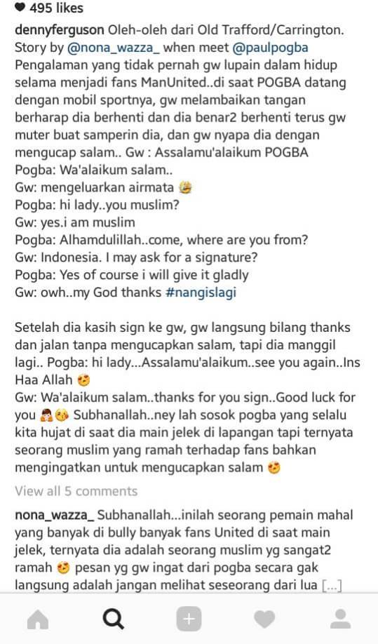 UtdMuslim's tweet photo. @paulpogba di luar lapangan. #respect love you bro 💖 assalamu'alaikum. https://t.co/zXytVHpOr2