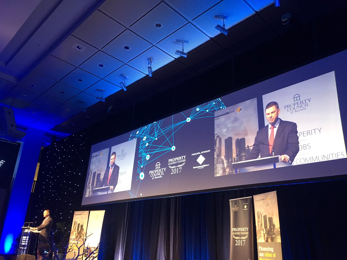 <a href="/KenMorrison_/">Ken Morrison</a> opening the inaugural <a href="/propertycouncil/">Property Council of Australia</a> 2017 Property Leaders Dinner tonight