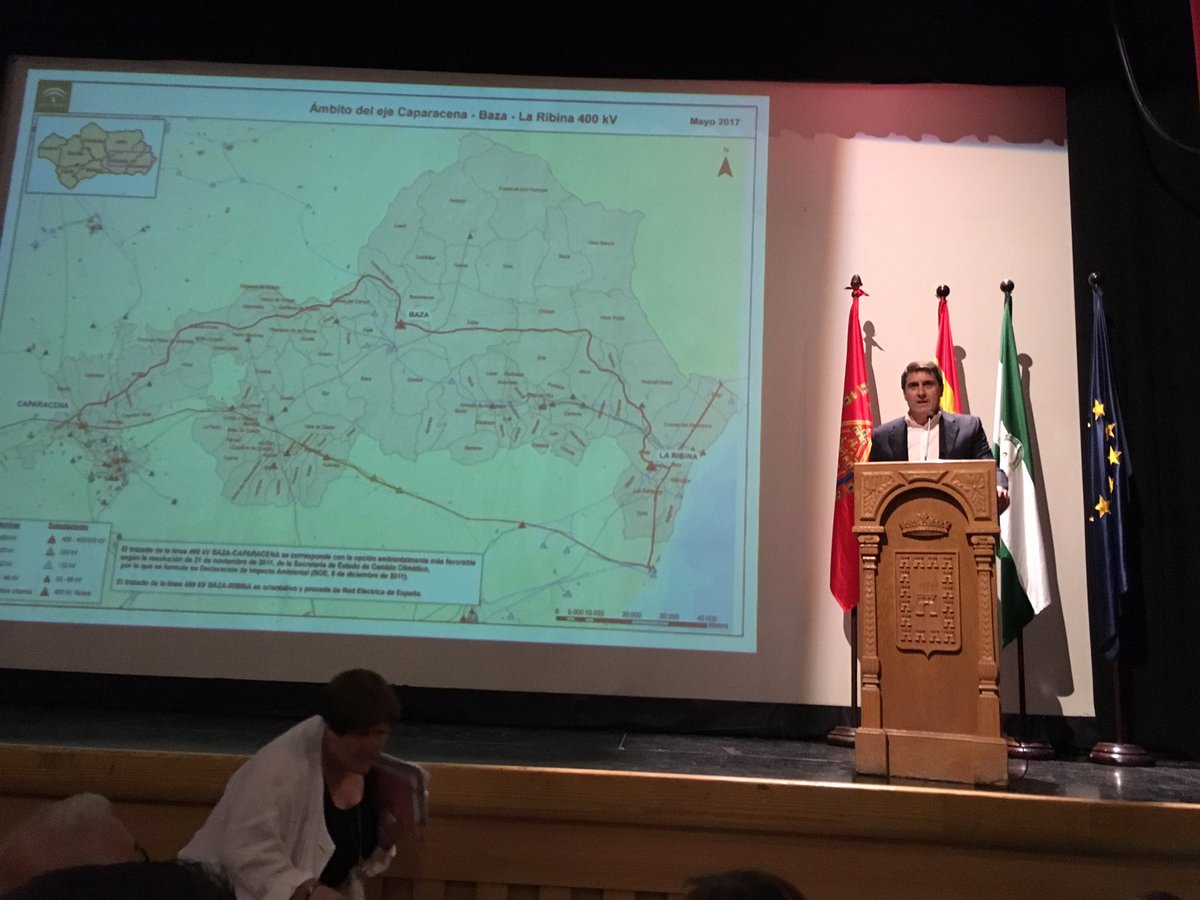 PedroGarijo's tweet photo. Unión de todos los grupos políticos y agentes sociales para reivindicar la línea de 400kv Caoaracena-Baza-Ribina. https://t.co/L6EIpTksgN
