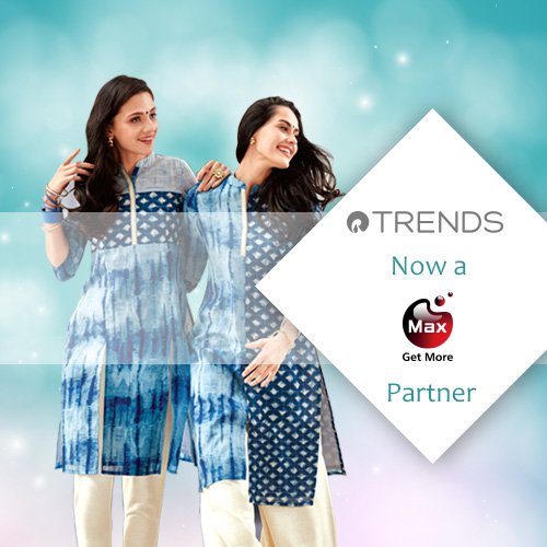 MaxGetMore's tweet photo. Get 2 points for Rs.100 spent through #MaxGetMore associated Banks' cards. Redeem your Points @reliancetrends Stores https://t.co/cHzPpk2zSK