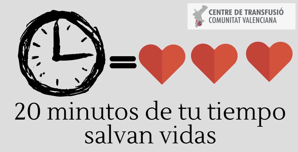 Demà dimecres tens una cita al Centre de Salut de #LaLlosadeRanes per a donar sang. 20 min del teu temps poden sav#lvar vides. #solidaris