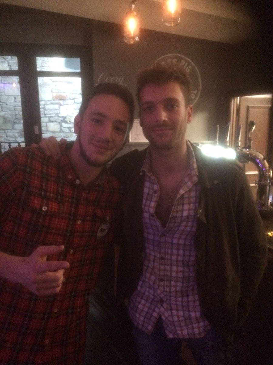 You never know who is gonna pop in for a beer at the brass pig!!!! #nutini