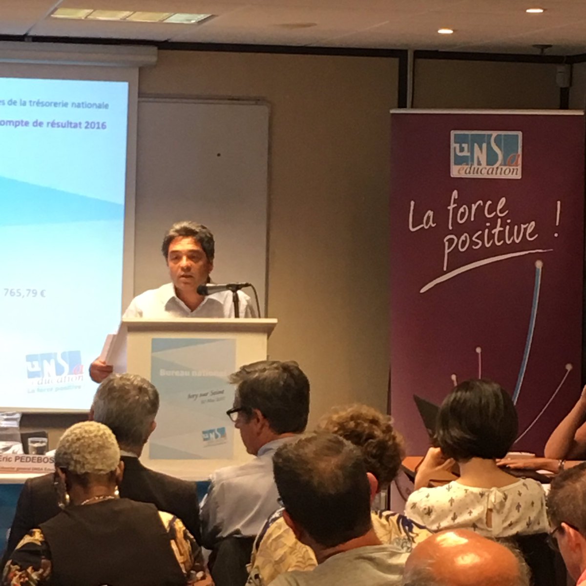 riconovic's tweet photo. Le point trésorerie Avec @PEDEBOSCQ_ERIC au #BnUnsaEduc @UNSA_Education https://t.co/xVuULi9aAV