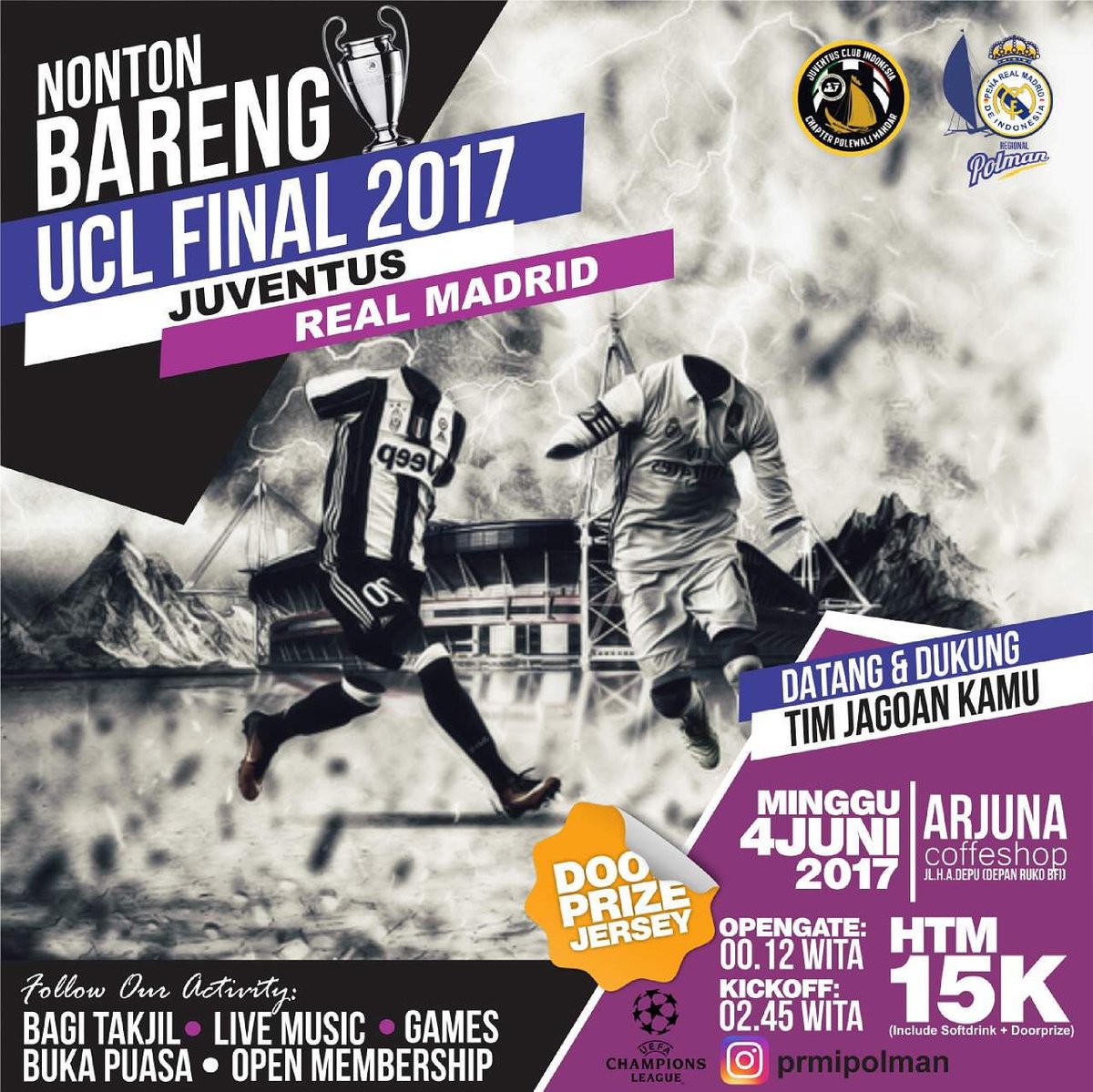Dont forget &amp; Join us Mads!
Big event Nobar final #UCL2107 with @prmipolman and <a href="/JCIPolman/">Jcipolman@gmail.com</a> 🏆
#NomadPRMI
#UCLFinal
#aporladuodecima