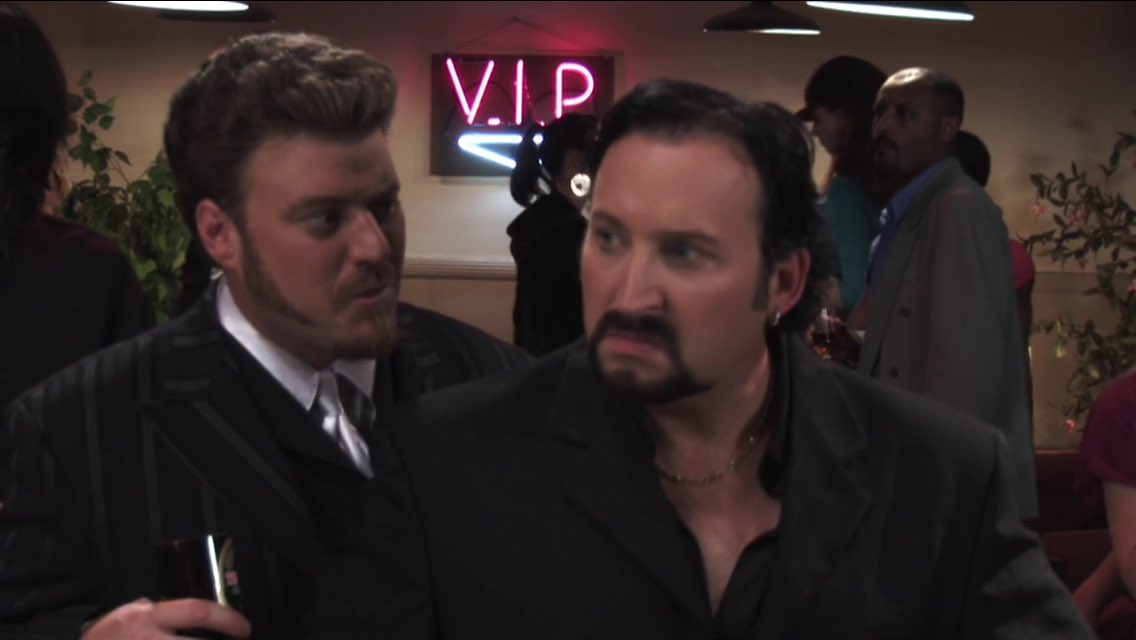 _Green_Bastard's tweet photo. A Night at the Roxbury (1998)

#TrailerParkBoys #WhatIsLove #BolognaSandwiches #FrigOffCyrus https://t.co/OG2T1ixnOc