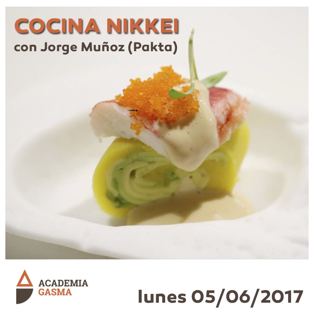 Aprende las claves de la cocina Nikkei con Jorge Muñoz @paktarestaurant. Curso para profesionales 👉 goo.gl/72KHlM