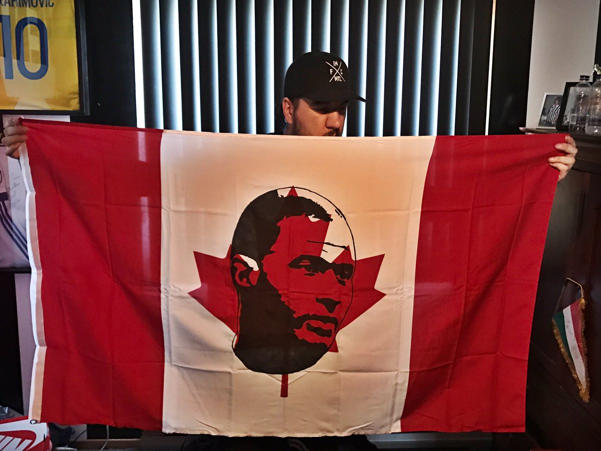 Weber514's tweet photo. IT'S GAME DAY!
A little custom/hand made flag for the captain! #AllezImpactAllez #IMFC #OhCaptainMyCaptain @pbernier10 @impactmontreal https://t.co/rVlkakqHQp