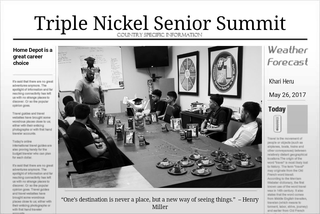 SM Khari gives Words of Wisdom to our SENIORS. What a great speech that was well received by all. #hecares #theybelieve #beentheredonethat