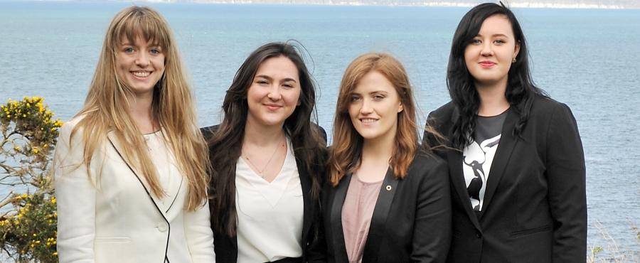 DCU's tweet photo. Four DCU students have been chosen to represent Ireland as part of the prestigious Washington Ireland Program 👉https://t.co/7yZqXeKVKM https://t.co/RP6GWryDdW