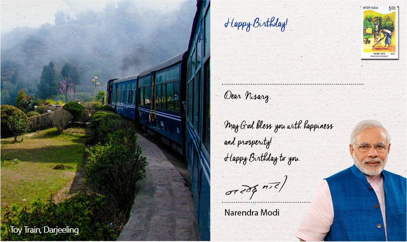 It feels really nice when you receive a personalised email wishes on your b'day from Hon. PM of India! Thank You <a href="/PMOIndia/">PMO India</a> <a href="/narendramodi/">Narendra Modi</a> ji.