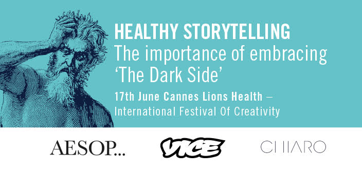 AesopAgency's tweet photo. Going to @Cannes_Lions? Don't miss our Head of Health @bigduts speaking with @VICEUK &amp; health tech company Chiaro #CannesHealth #LionsHealth https://t.co/mqZre4uHNj