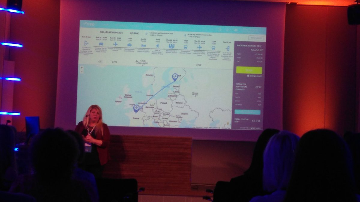 amexgbtfinland's tweet photo. What has only 1 platform , 2 screens and 90 seconds? @kds_innovates and @amberstauffer at #SMTnetwork https://t.co/liOpPUplI4