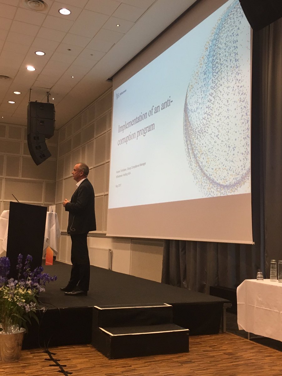 IIA_Norge's tweet photo. Kunder setter krav til at vi har en Code of Conduct og at "we walk the talk" #IIANorge @Wilhelmsengroup https://t.co/3SJHAy4wyF