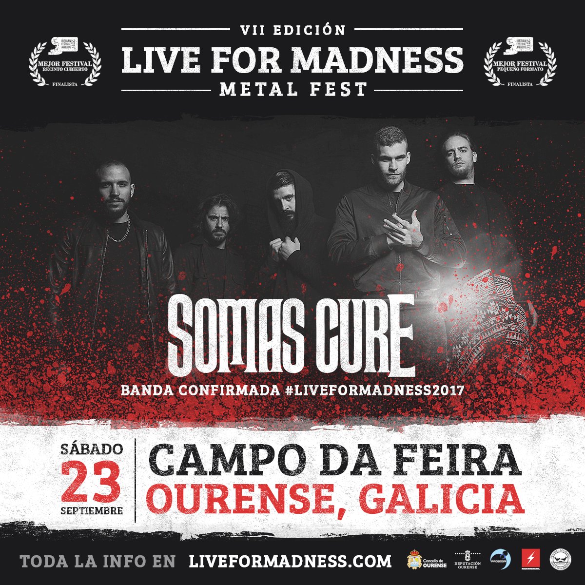 liveformadness's tweet image. #LiveForMadness2017 | BANDA CONFIRMADA: SOMAS CURE | liveformadness.com/somas-cure #ConfirmacionesLFM2017
