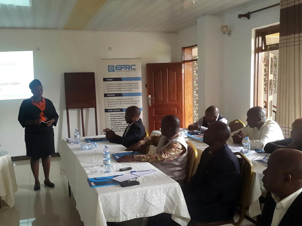 EPRC_official's tweet photo. Beatrice Muzaale @URAuganda talks taxation regimes &amp; issues at #BusinessClimateIndex workshop in western Uganda @EPRC_official @EBirabwa https://t.co/oC7KBQOsNm