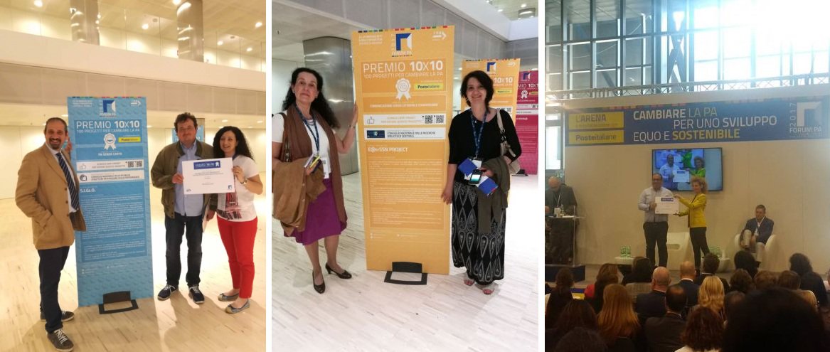 CNRsocial_'s tweet photo. Il #forumpa17 premia il #Cnr con le piattaforme #SIGEO #EasyISSN (E@syISSN) e l'app #Internetopoli. Leggi tutto su https://t.co/MhSHEAIl4R https://t.co/KZMmc4I6nO