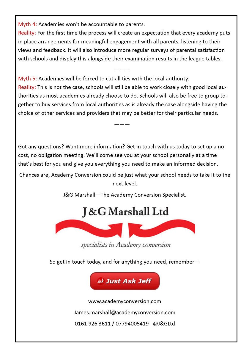 Check out these 5 Myths About Academies we've busted!