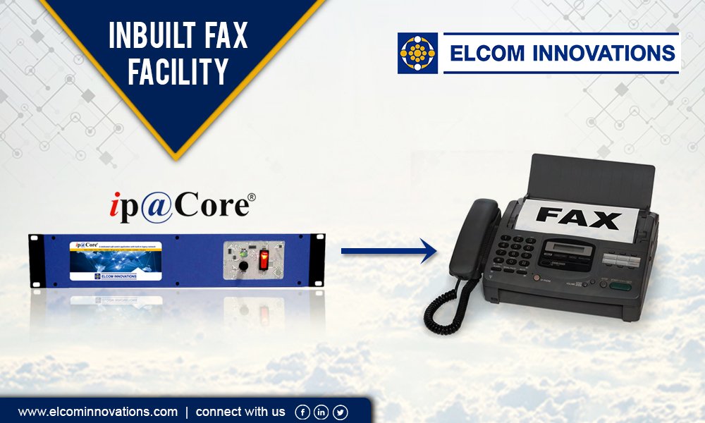 Elcominnovation's tweet image. A Soft-Switch Device With Multiple Application Areas, ip@Core also has an integrated fax facility.
 #ELCOM #Innovations #ipcore #Switch