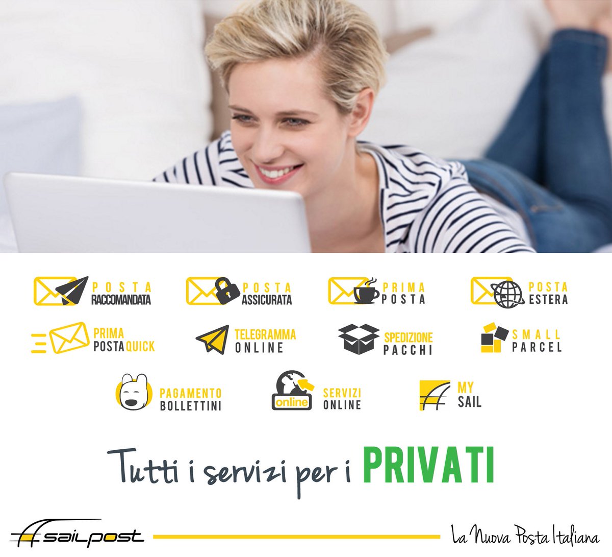 Sailpost_brand's tweet photo. Con #Sailpost il risparmio di tempo e denaro è garantito anche per i #Privati! https://t.co/RYilS7oKju #ScegliSailpost https://t.co/6oO7UzF4u1