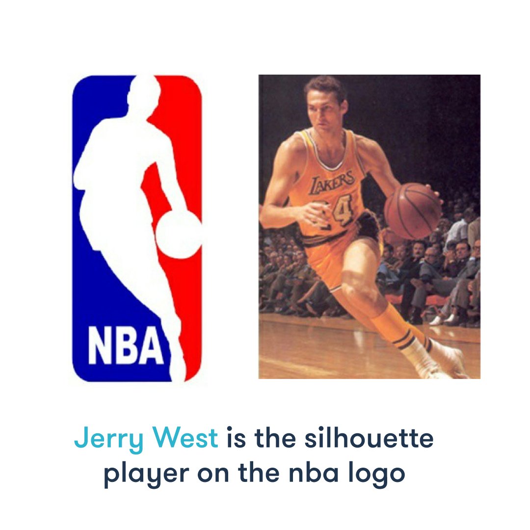 brickbybrick16's tweet photo. Did you know that the silhouette on the NBA logo was based on LA Lakers shooting guard/ point guard Jerry West?

#logodesign #startup #seo https://t.co/UWxNYqEA42