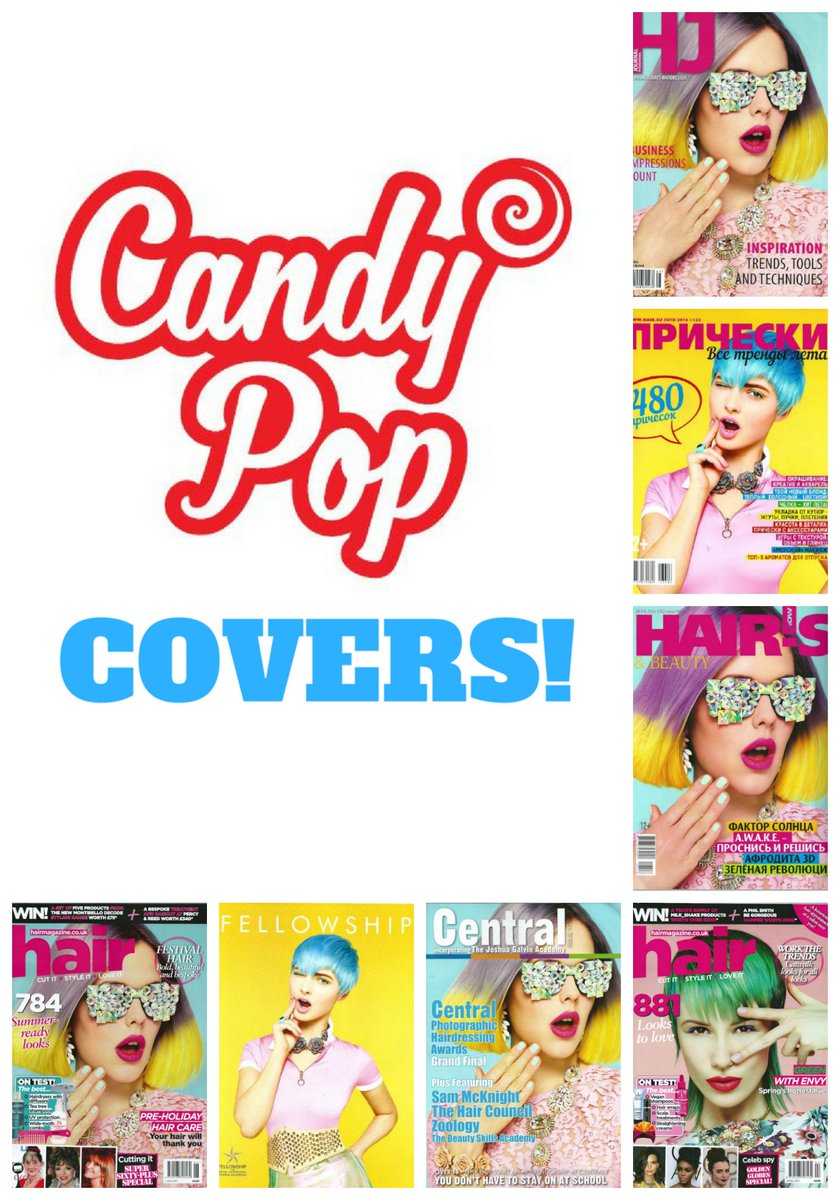 All of the amazing #CandyPop covers we have scooped together! Inspirational bold &amp; bright colour work by <a href="/shotydevine/">tracey devine smith</a> #affinagecolour #asp