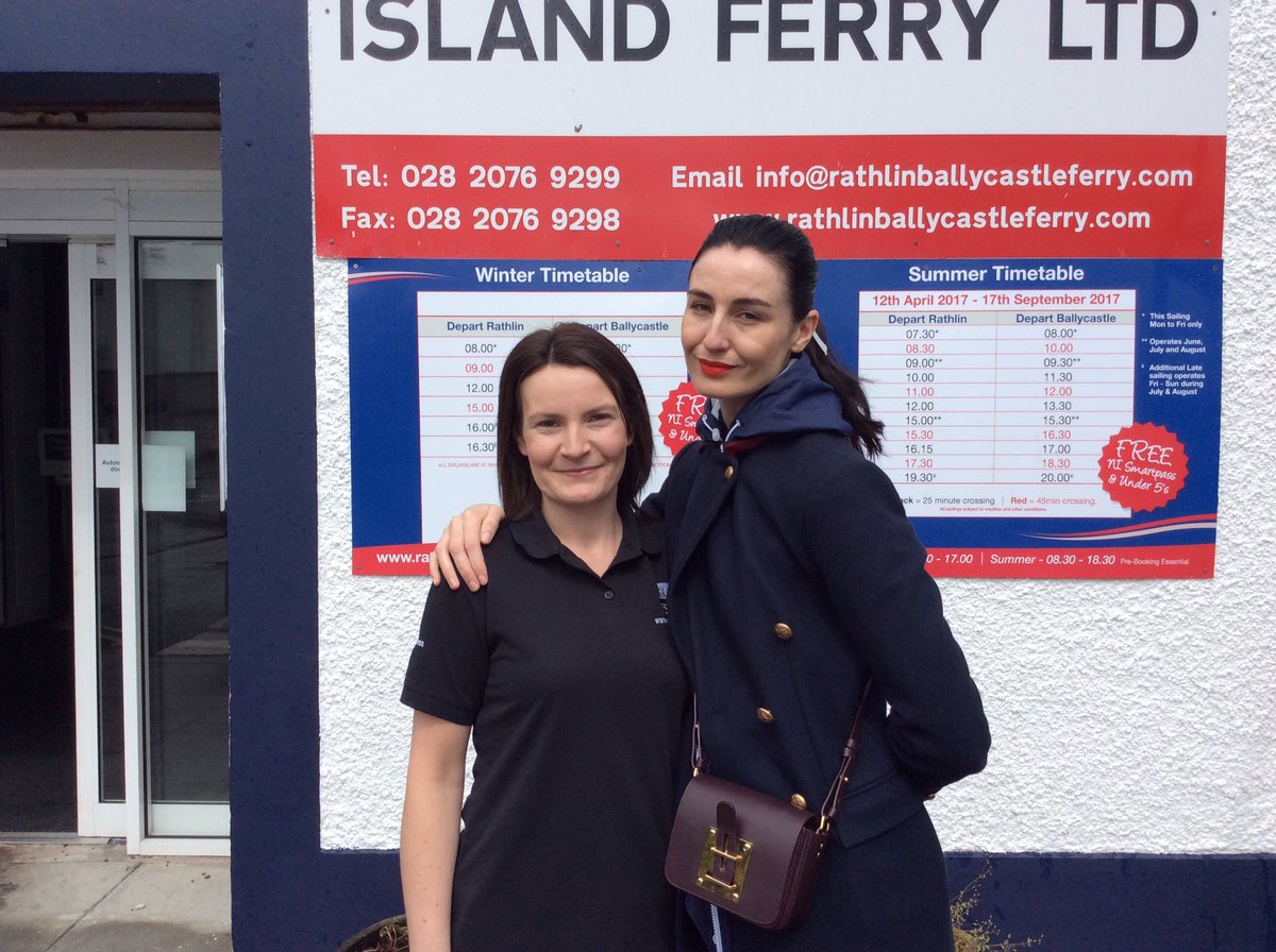 RathlinFerry's tweet photo. The stunning @Erin_O_Connor before her departure to #Rathlin this morning. Enjoy your day ⛴ https://t.co/TJjpLK2v33
