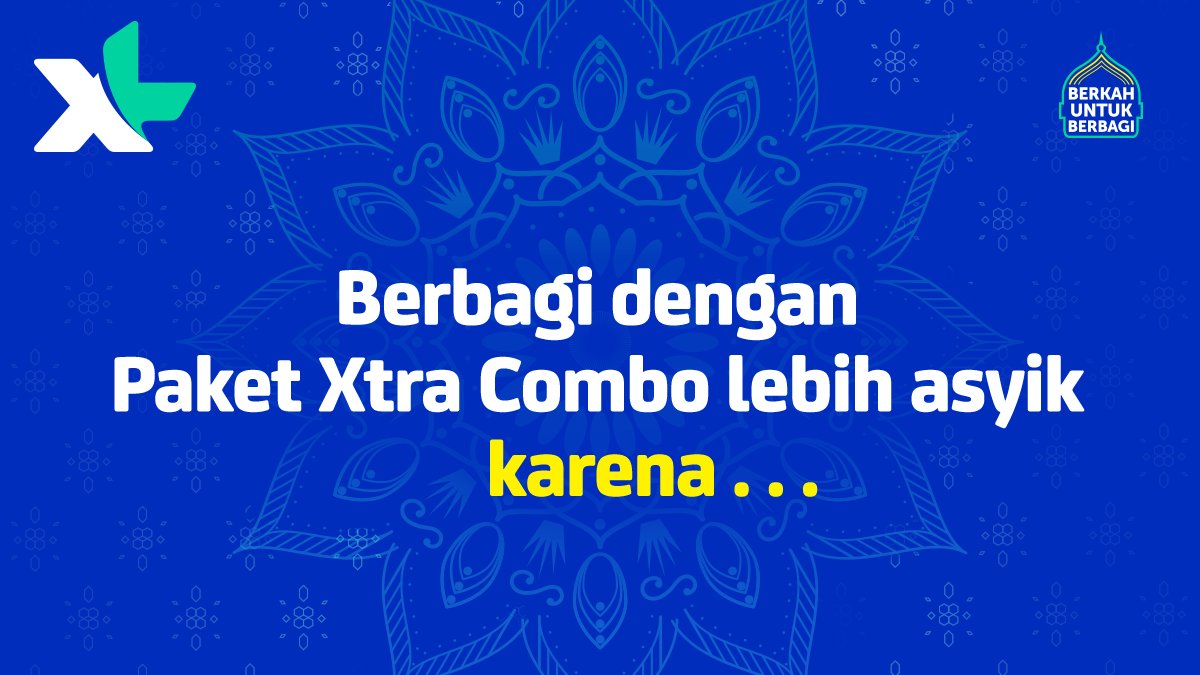 Di tantangan ketiga ini, kami tunggu jawaban kamu yang sekreatif mungkin hingga pukul 08.00 WIB hari ini. #XLBagiBerkah