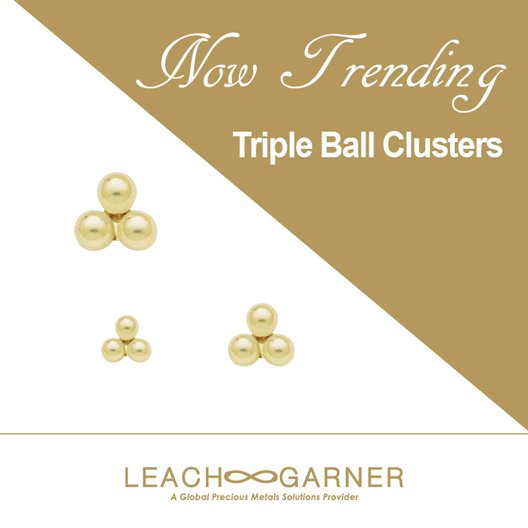 LeachGarner's tweet photo. Classic is always fabulous! Triple ball clusters a classic with a twist! https://t.co/tzEVfY75VD https://t.co/NWclkriig3