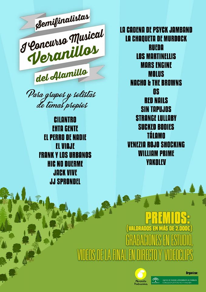 Hicnoduerme's tweet image. ¡SOMOS SEMIFINALISTAS DEL I CONCURSO MUSICAL VERANILLOS DEL ALAMILLO!

Pronto os informaremos de la fecha, hora y lugar #HicenelAlamillo