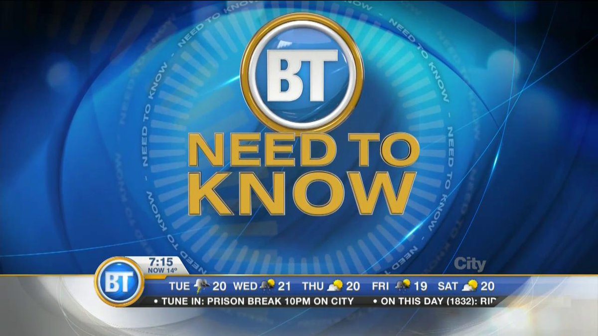 #BTMTL #needtoknow VIDEO: Your 90-second news, weather, traffic update at 7:20 https://t.co/a7dCMIxFoZ