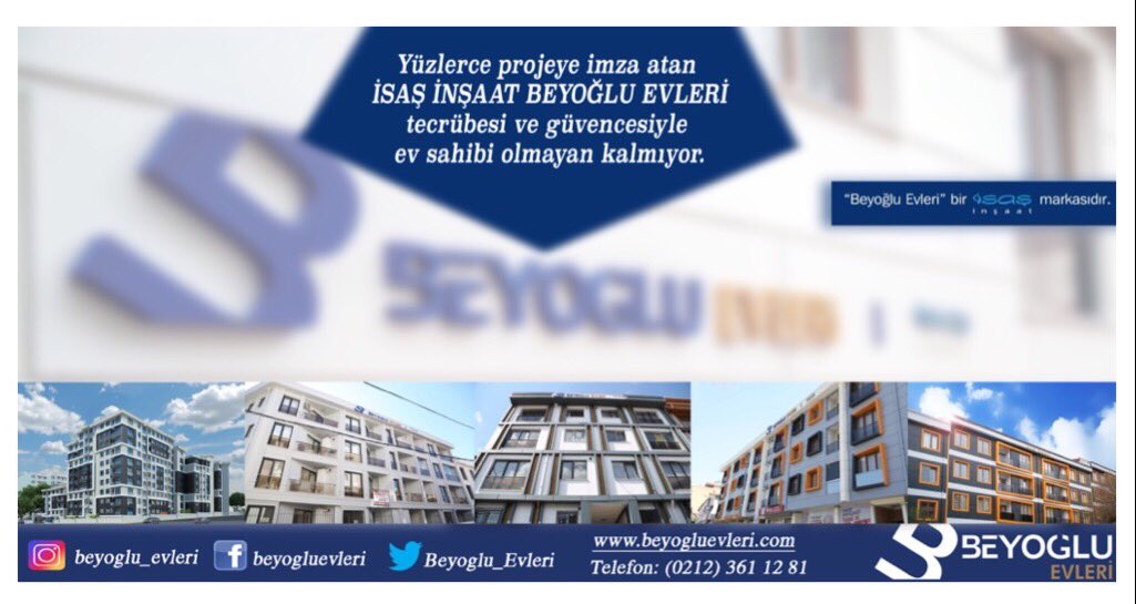 İsaş İnşaat Beyoğlu Evleri fırsatlarıyla tanışın. Detaylı bilgi için 0212 361 12 81