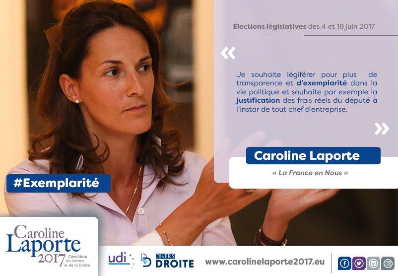 Laporte_Caro's tweet photo. J-5: Mon mandat de député: #exemplarité et #transparence. #extcirco04 #Legislatives2017 https://t.co/J9Ob4r06bk