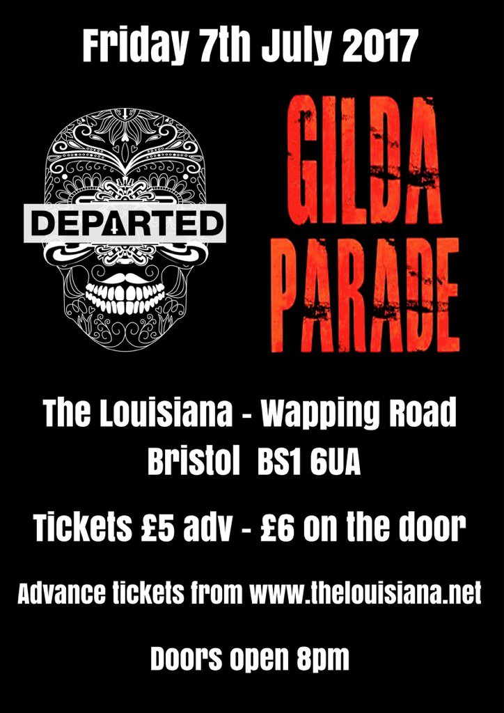 Get your tickets now for our next live show at @LouisianaBris with our very good friends <a href="/Departeduk/">Departed</a>