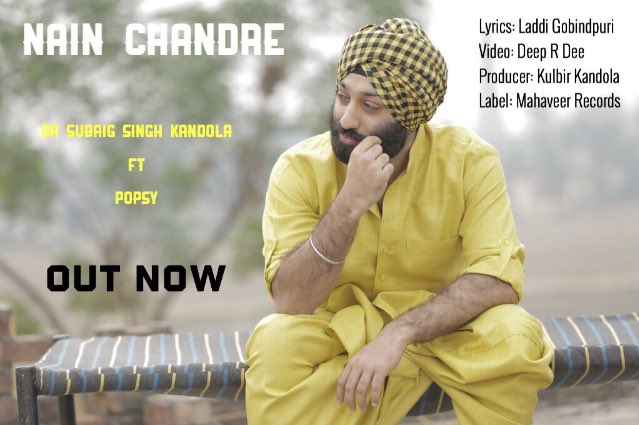 Punjab2000music's tweet photo. check out @subaig_singh new track #NainChandre iTunes: 
https://t.co/ydBEcavJ2B YouTube: 
https://t.co/wyek6TWyF0 Music by: @Popsymusic 🎤🙌🏽 https://t.co/bkGOGfF4sm