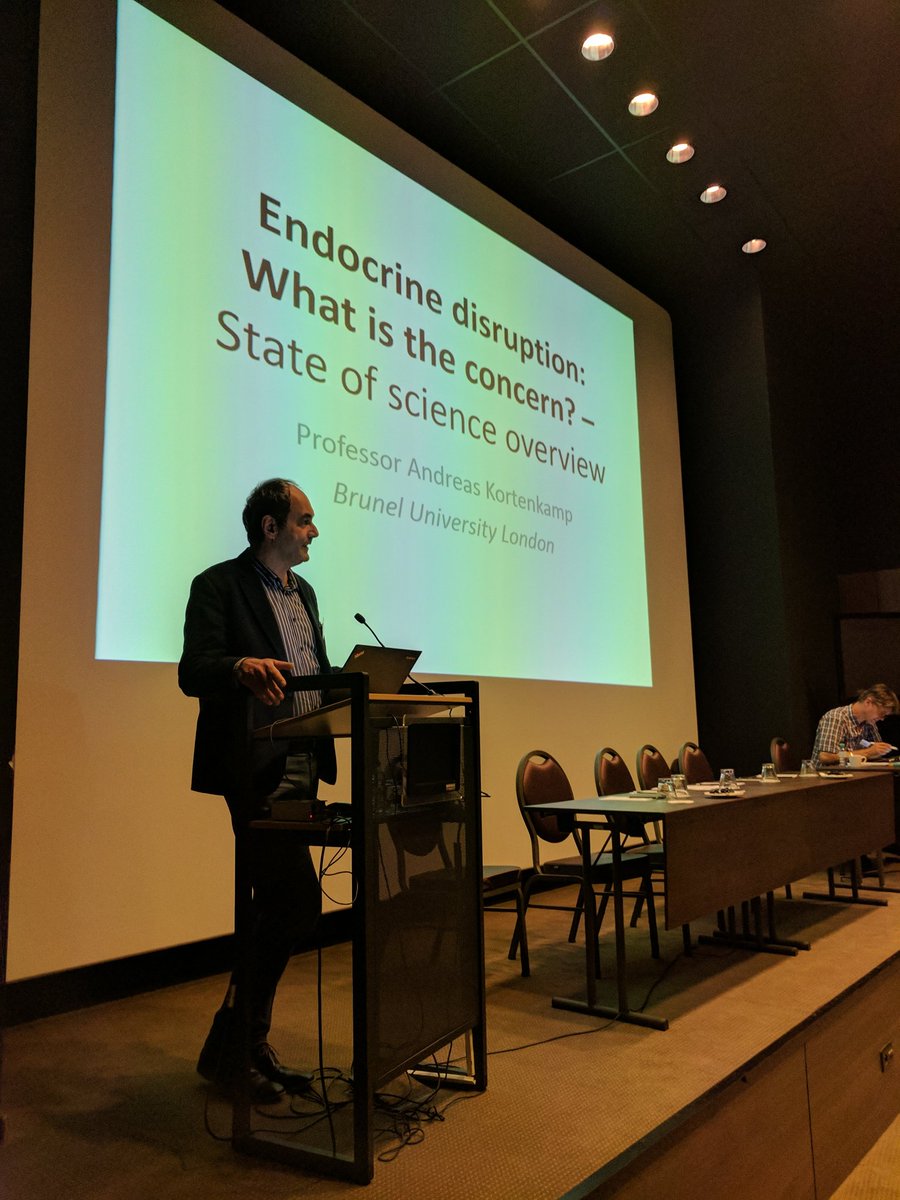 RPALtd's tweet photo. Andreas Kortenkamp from @Bruneluni presenting an overview of adverse outcomes of #endocrine disrupting chemicals at the @EU_ENV #EDworkshop https://t.co/VREN8jfTOr