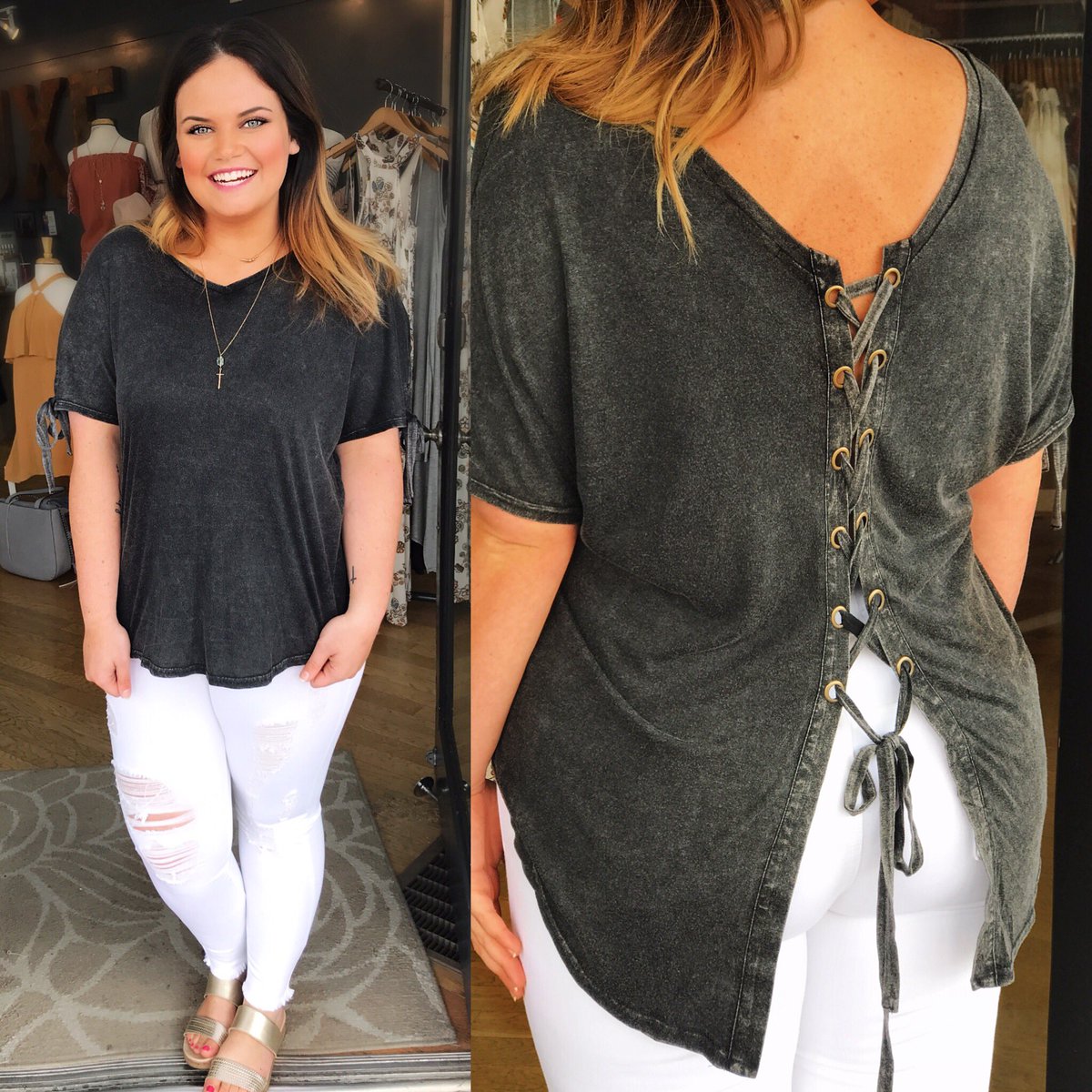Luxe_Chatt's tweet photo. Plan on stopping by today and picking up one of these comfy tops! π #luxechatt #luxecooke #shopluxeboutiques #shopluxe #shoplocal https://t.co/yZg9PaNFaZ
