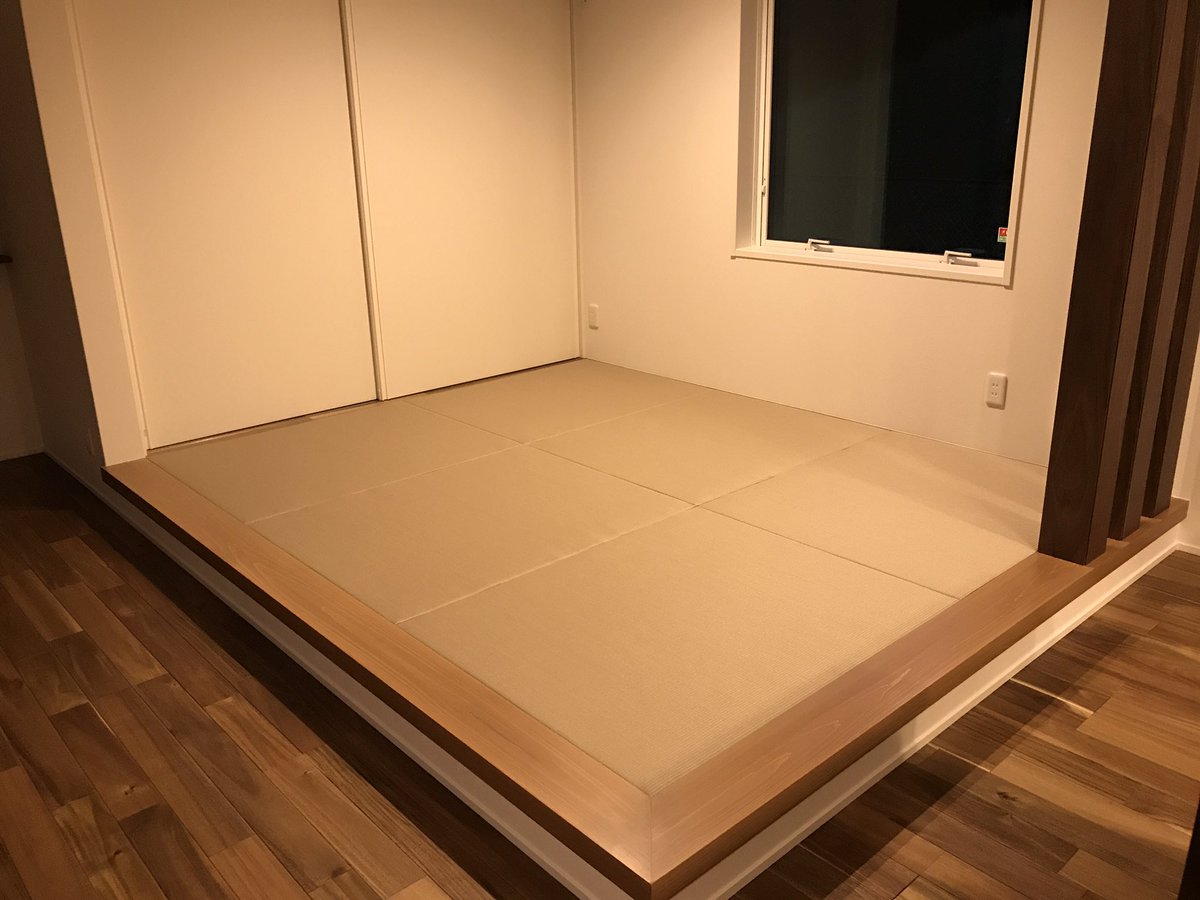 Takada Tatami على تويتر 今日の畳 縁無畳 樹脂畳 モカベージュ 琉球風畳 市貝町