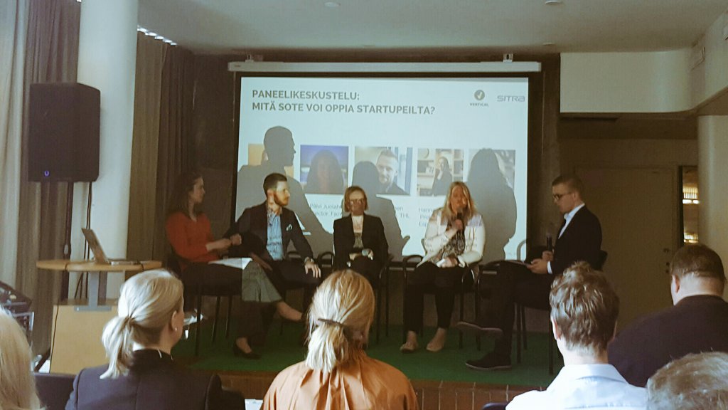 Uudet ideat, kokeilukulttuuri, ketteryys &amp; muuntautumiakyky ovat parasta kun tehdään töitä yhdessä startupien kanssa #soteuttamo #sote