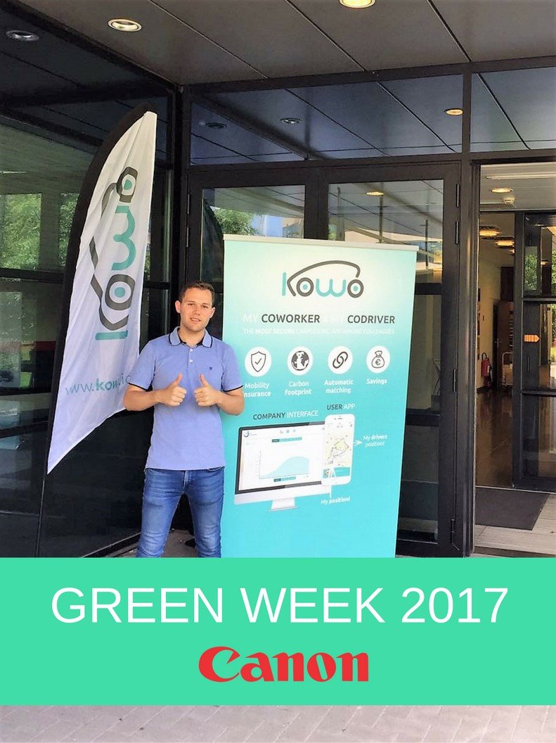 kowoapp's tweet photo. Yesterday Kowo participated at the EU #Greenweek2017 at @CanonBelgie and was featured in the newspaper of the event! 🌎🚗#ecomobilité #MaaS https://t.co/Ymy6OdW6Zp