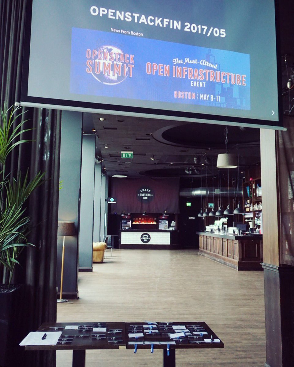 CybercomFinland's tweet image. The @OpenStackFi user group meetup in #Helsinki is starting soon! Happy to see so many stackers here. #Cybercom #OpenStackFin #network