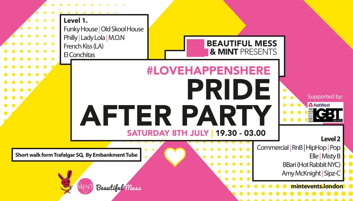 if you have the #bankholidayblues heres a Pride event to look forward too 😍
bit.ly/2sh1hVO